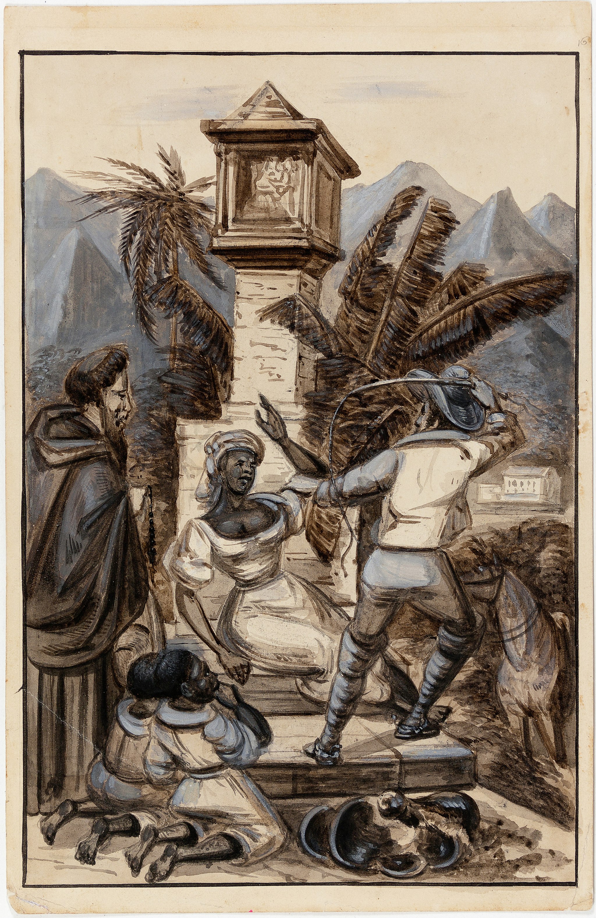 Escrava recebendo punição